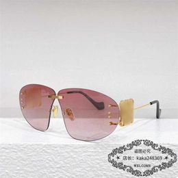 New luxury designer sunglasses Luo Yijiafeng Female Star Toad Sunglasses Male Fashion LW40048