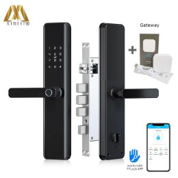 Lock TTLOCK Biometric Fingerprint Lock Security Intelligent Smart Lock With Wifi APP Password RFID Door Lock