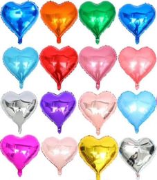 Novelty balloon Heart Shaped Novelty Gag Toys 18 inches Foil Love Gifts Multiple Colors Wedding Birthday Party Home Decoration B4934384
