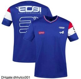 Men039s TShirts Racing Car Fans TShirt Short Sleeve Shirt Clothing Blue Black Breathable Jersey 2021 Spain Team Mot4212170