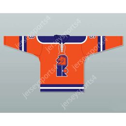 Gdsir Custom ORANGE WHA 1973-74 KNIGHTS NORM FERGUSON 9 AWAY HOCKEY JERSEY NEW Top Ed S-M-L-XL-XXL-3XL-4XL-5XL-6XL