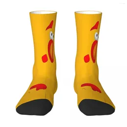 Men's Socks Rubber Chicken Scream Noisy Funny Happy Lovely Male Mens Women Winter Stockings Printed