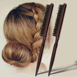 Bedding Sets Wooden Handle Hair Comb Fluffy Three Rows Boar Bristle Combs Hairdressing Back Teasing Brush Salon Supply Styling Tool