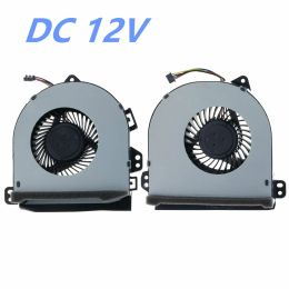 Pads NEW CPU+GPU Cooling Fan DC 12V For Asus ROG G701VI G701VIK 13NB0E60P04011 13NB0E