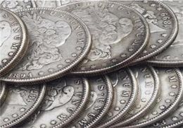 26pcs Morgan Dollars 18781921 quotOquot Different Dates Mintmark Silver Plated Copy Coins metal craft dies manufacturing fact6512831