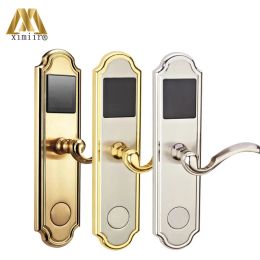 Lock Electronic Door Lock Stainless Steel Swipe Card Unlock for Hotel Lock Access System HM208 Home Security Door Lock