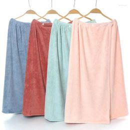 Towel Microfiber Soft Bath Fashion Women Coral Fleece Wearable Quick Dry Magic Bathing Spa Bathrobes Wash Clothing Beach Dresses