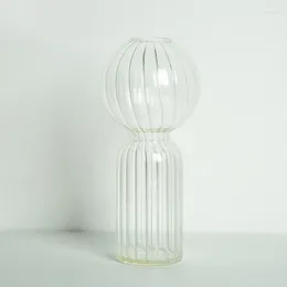 Vases Flower Vase For Table Decoration Living Room Decorative Rose Tabletop Terrarium Glass Containers Nordic