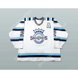 Gdsir Custom WHITE 2 SEBASTIEN BETY CHICOUTIMI SAGUENEENS HOCKEY JERSEY NEW Top Ed S-M-L-XL-XXL-3XL-4XL-5XL-6XL