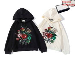 21SS Hoodies Autumn New Arrival Designers Flowers Printings Long Sleeve Hoodies Good Quality Pullover Sweatshirts Size M2XL4504997