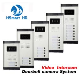 Intercom Multi Apartments Homes Video Door Phone Video Intercom Doorbell Camera with Night Vision 700tvl Waterproof