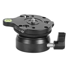 Monopods Dy60n Tripod Head Leveling Base Adjusting Plate with Bubble Level for Dslr Camera