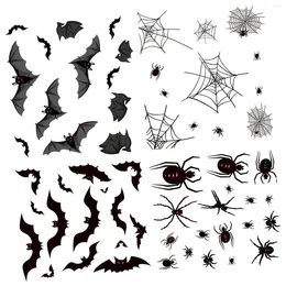 Window Stickers Halloween No Glue Static Cling Film DIY Creative Decorative Wall Decor For Living Room Restaurant