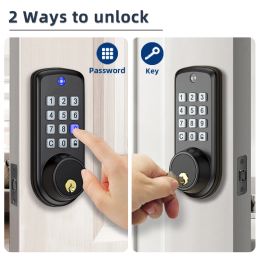 Lock Smart Keyless Entering the Front Door Lock Electronic Digital Security With a Keyboard Waterproof Family use