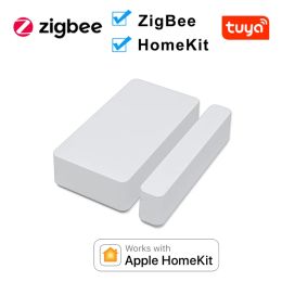 Detector Tuya Zigbee HomeKit Door Window Sensor Wireless Connection Smart Door Detectors SmartLife Works with Zigbee and HomeKit Gateway
