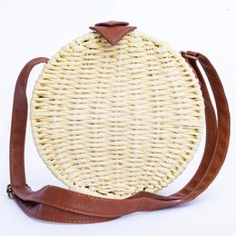 Shoulder Bags Fashionable Straw Woven Bag Handmade Beach Travel Holiday Women Vintage Handbag