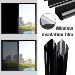 Window Stickers Removable Self-adhesive Light Blocking Film Total Blackout Glass Privacy Decals Darkening Tint Black Sticker