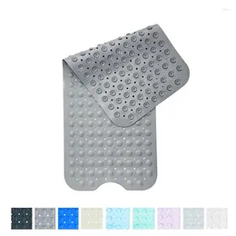 Bath Mats Tub Mat Extra Long 40x100cm PVC Anti-skid Soft Bathroom Massage Suction Cup Non-slip Bathtub Carpet