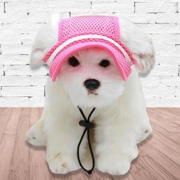 Dog Apparel Stylish Cat Cap Eye-catching Medium Pet Sunscreen Hat With Ear Holes Super Soft Attractive Headgear Daily Wear