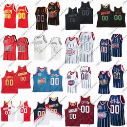 Custom Retro throwback stitched Basketball Jerseys McGrady Francis Yao Ming Drexler Olajuwon Harden Hayes Murphy suture jerseys White Blue