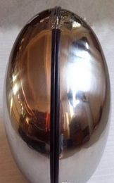 2018 BDSM Sm Sex Toys Bondage Game Luxury Stainless Steel Slave Helmet Closed Lron Locking Collar Mirror Polished Neck Rin9399465