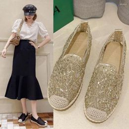 Casual Shoes Small White Net Women's Summer 2024 Fragrance Lace Flat Bottom Fisherman Mesh Hollow Soft