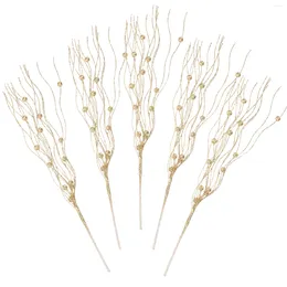 Decorative Flowers Fake Stems Simulated Plants Picks Artificial Branch Home Faux Christmas Tree Filler Branches