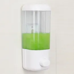 Liquid Soap Dispenser Bathroom Transparent Wall Mount 500ml Capacity For Body Wash Shampoo Hand Sanitizer Ideal Home