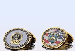 10pcs USA NY Sacrifice Warriors Police Heroes Memorial Eagle Craft Gift Challenge Coin Collection Gifts6385333