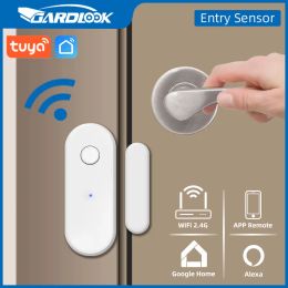 Treatments Tuya Wifi Window Door Sensor Smart Home Alarm System Kit Low Power Consumption Door Open Detector Support Alexa & Google Home