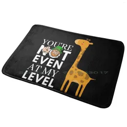 Carpets Copy Of Youre Not Even At My Level T-Shirt Entrance Door Mat Bath Rug Video Gamer Heart Love Fun Controller Gaming