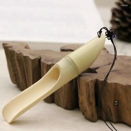 Tea Scoops 1Pc Retro Style Delicate Spoon Scoop Natural Chinese Kongfu Accessories Portable Wooden Bamboo