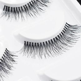False Eyelashes Natural Black Long Sparse Fake Eye Lashes Extensions Makeup Tools 5 Pairs