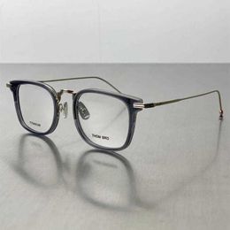 2024 Designer fashion New luxury designer sunglasses Pure Desire Wind Smoke Grey TB Eyeglass Female Ins Blogger Same Square Transparent Myopia Glasses Frame Male