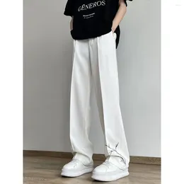 Men's Pants Light Cooked Summer All-match Loose Chinese Wind Bamboo Leaf Embroidery Trend Straight Casual Long Thin Tide