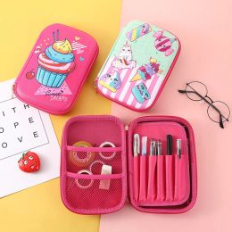 Cases Kawaii Pencil Case Big Pencil Box Korean Stationery For Girls Trousse Scolaire Ice Cream Pen Case Accessories School Pencil Case