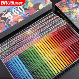 Pencils Brutfuner 180/160/150/120/72/48 Oil Colours Professional Watercolour Pencils Set 260 Sketch Coloured Pencil Art School Supplies