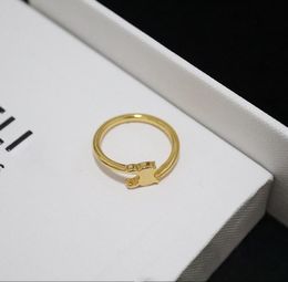 Classic Designer 18K Gold Plated Ring Fashion Exquisite INS Style Ring Party Wedding Rings Selected Lovers Gifts for Women Fine Jewellery Accessories