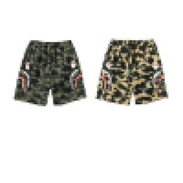 New hot A Bathing A Ap casual side double shark head camouflage casual pants