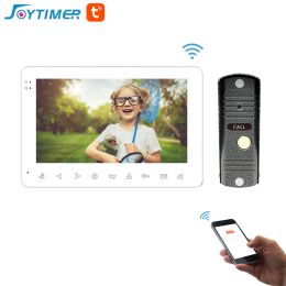 Doorbells Joytimer WiFi Tuya Smart Video Door Phone Intercom System Home Wireless Video Intercom Doorbell Camera Support Motion Detection