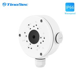 Accessories TinoSec Camera Junction Box IP66 Waterproof CCTV IP Camera Stand Home Security Camera Holder Bracket For Surveillance Camera