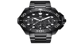 PAGANI DESIGN Watch Men Top Chronograph Stainless Steel Quartz Wristwatches 30M Water Resistant Male Clock6142947