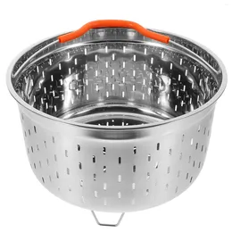 Double Boilers Steam Rack Stainless Steel Rice Steamer Strainer Pressure Cooker Basket Silicone