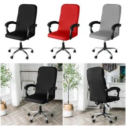 Chair Covers 1pc Spandex Office Computer Swivel Seat Cover Elastic Armchair Slipcover Washable Slipcovers Removable