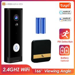 Doorbell Tuya 1080P WiFi Doorbell Camera Smart Home Video Doorbell Wireless Security Protection Door Phone Camera Battery Mini Door Bell