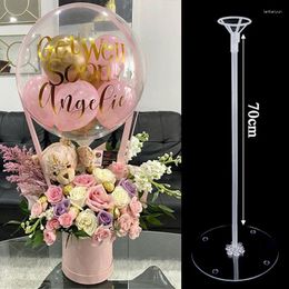 Bedding Sets 35/70cm Birthday Party Deco Balloon Stand Column PVC Balloons Holder Sticks For Wedding Baby Shower Decor Globos