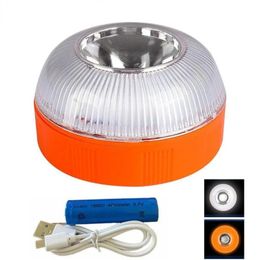 Auto Warnleuchte V16 LED Notfallblitzverkehr Starker Magnetismus Induktion Strobe aufgeladen zugelassene Autowarn Lamp1.Für Notfall -LED -Blitzlicht