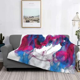 Blankets Abstract Fluid Art Blanket Warm Fleece Soft Flannel Gradient Moroccan Pattern Lance Outdoor Bed Spring Autumn