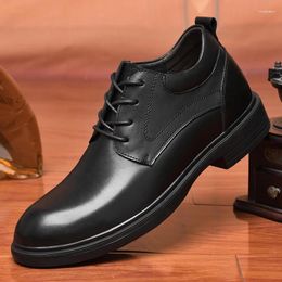 Casual Shoes Leisure Outdoor Men Oxford Wedding Dress Footwear Genuine Leather Mens Formal Design Business