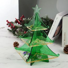 Equipments Christmas tree snowflake Storage Box Jewelry Ornament Decoration Silicone Mold Set DIY Crystal UV Epoxy Resin Mold Casting Mould